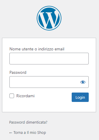 Pagina di login