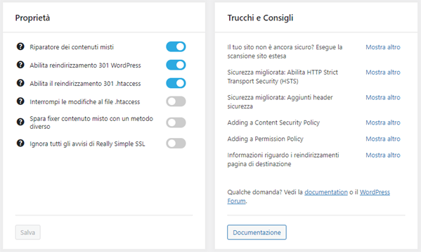 Really Simple SSL plugin - Supporto attivazione SSL