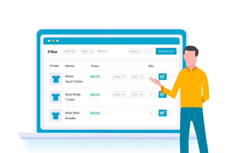 Plugin WooCommerce Product table