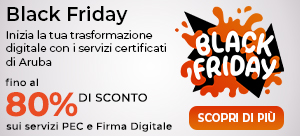 Black Friday - Promo Servizi Certificati