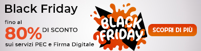 Black Friday - Promo Servizi Certificati